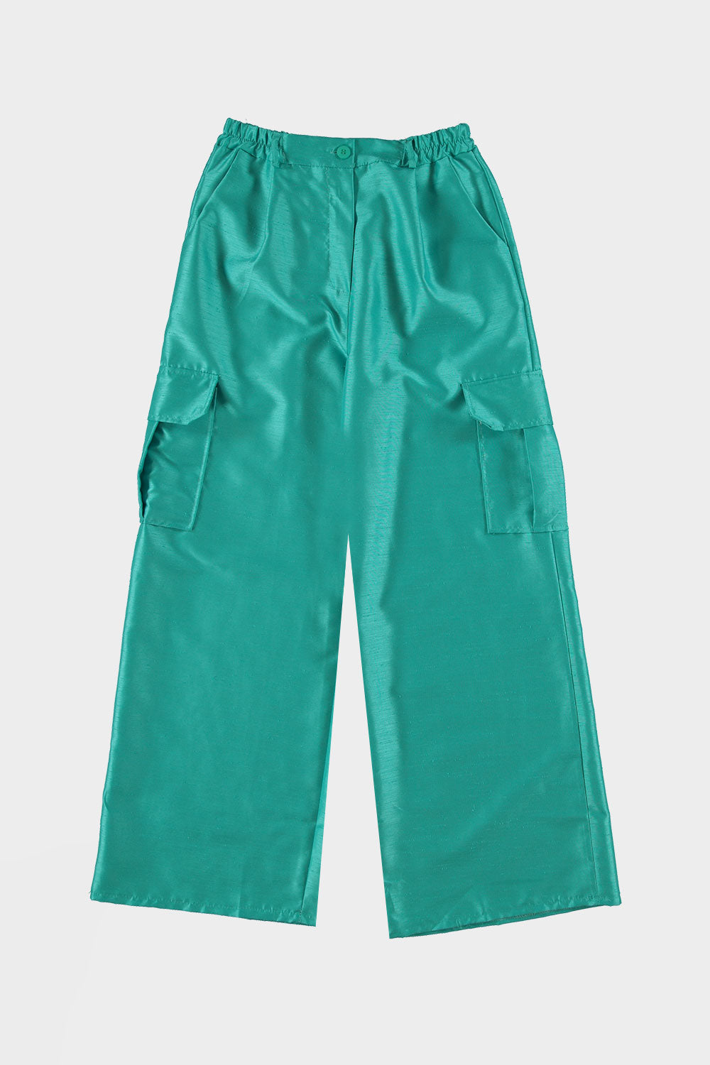 Cargo Silk Look Blue
