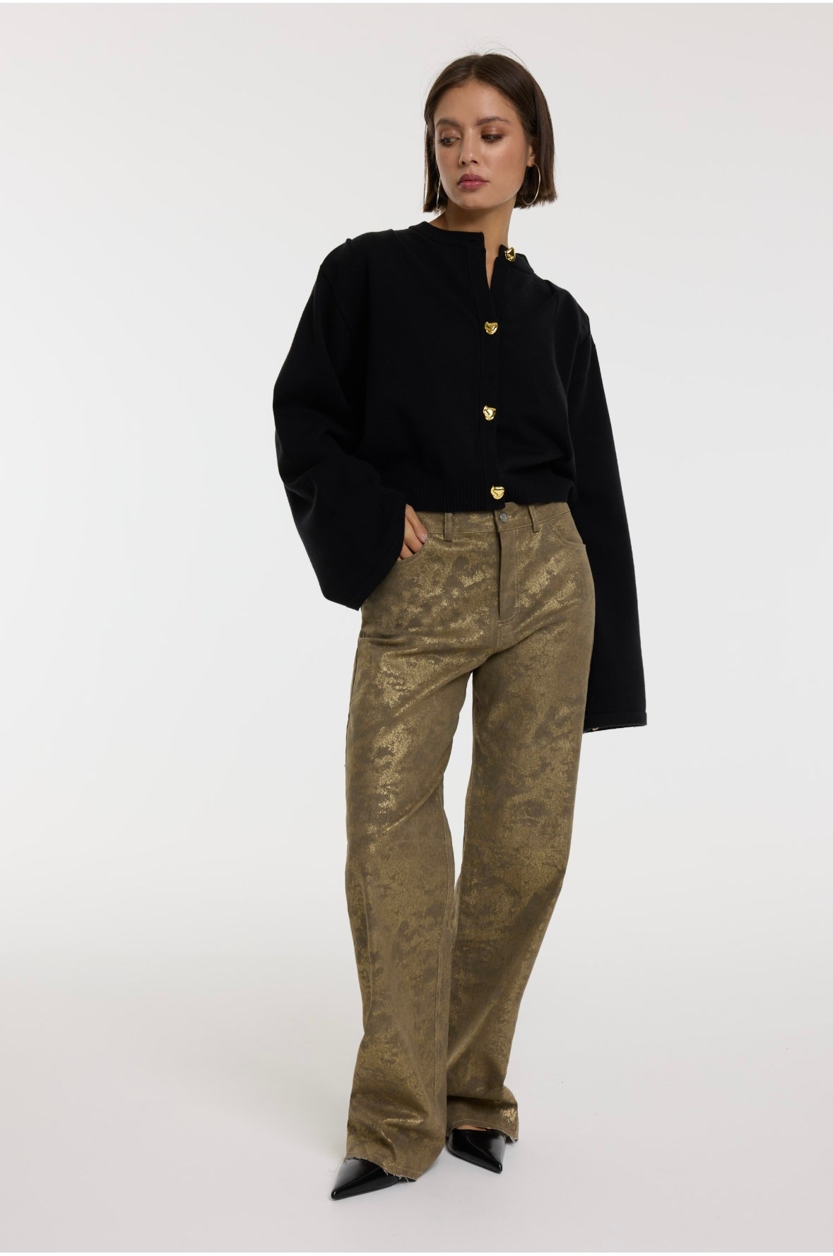Hannah Pants Gold - Refined Department