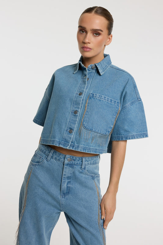 Denim Blouse Adeline - Refined Department
